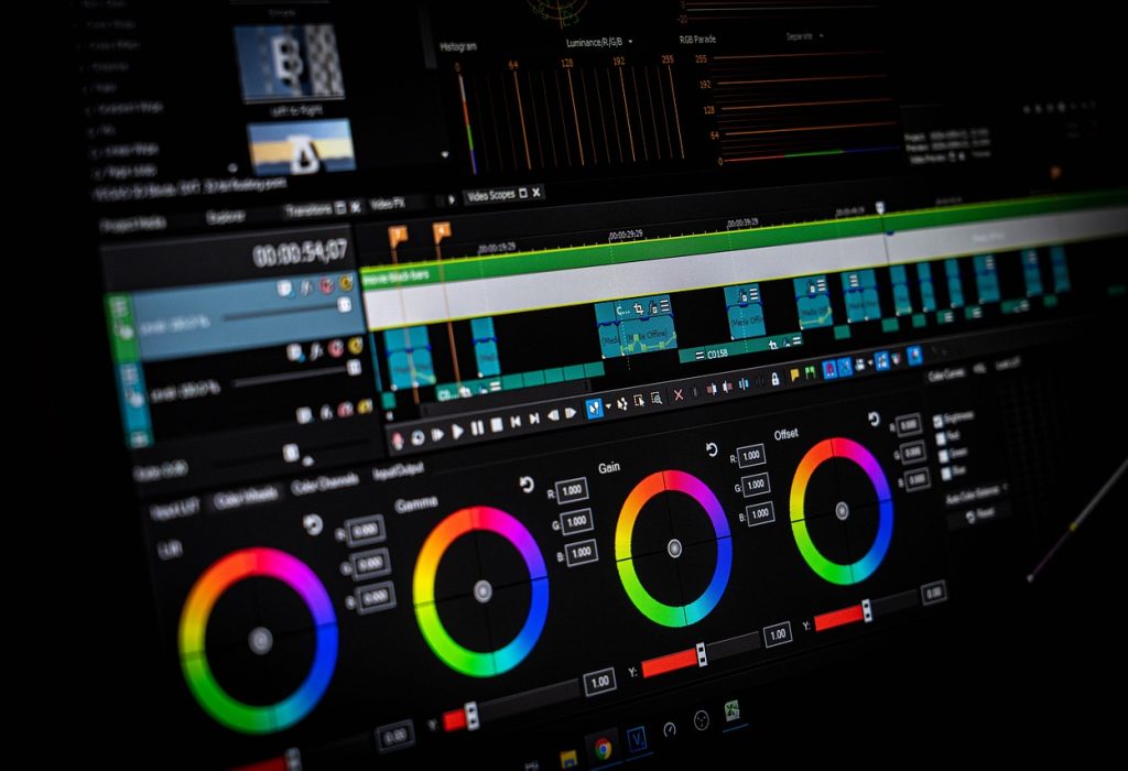 computer, software, editing
